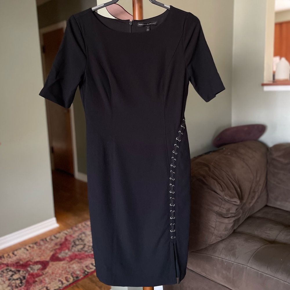 White House Black Market Lace-Up Sheath Dress - 6
